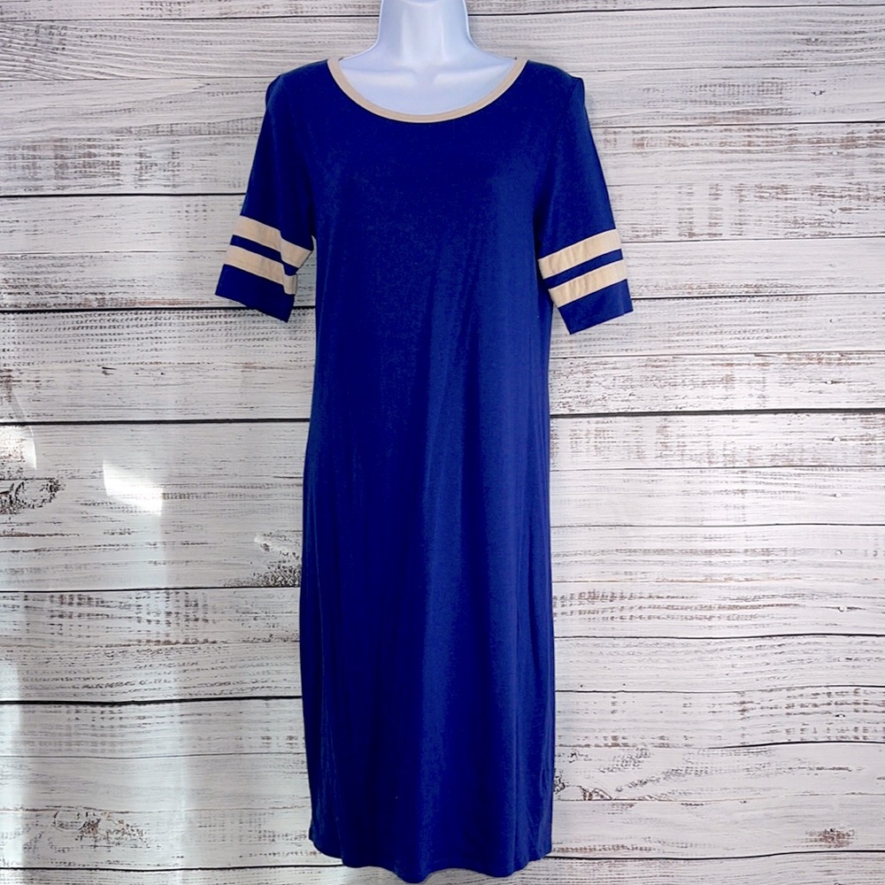 🔥 SALE LULAROE Blue Raglan style Tshirt Dress | Medium